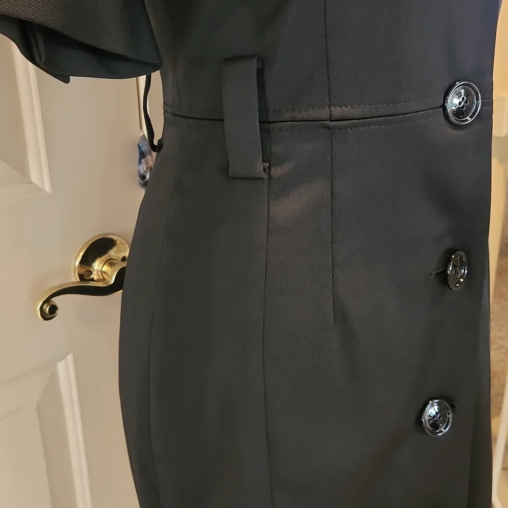 Zara exquisite material blk dress, M - Picture 4 of 15